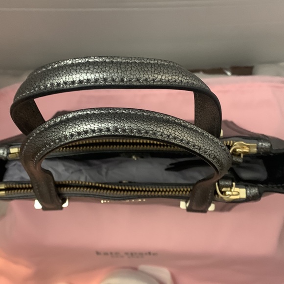 KATE SPADE Pewter Patterson Drive Mini Kona Satchel $329 New Year’s Eve Party - Picture 7 of 13